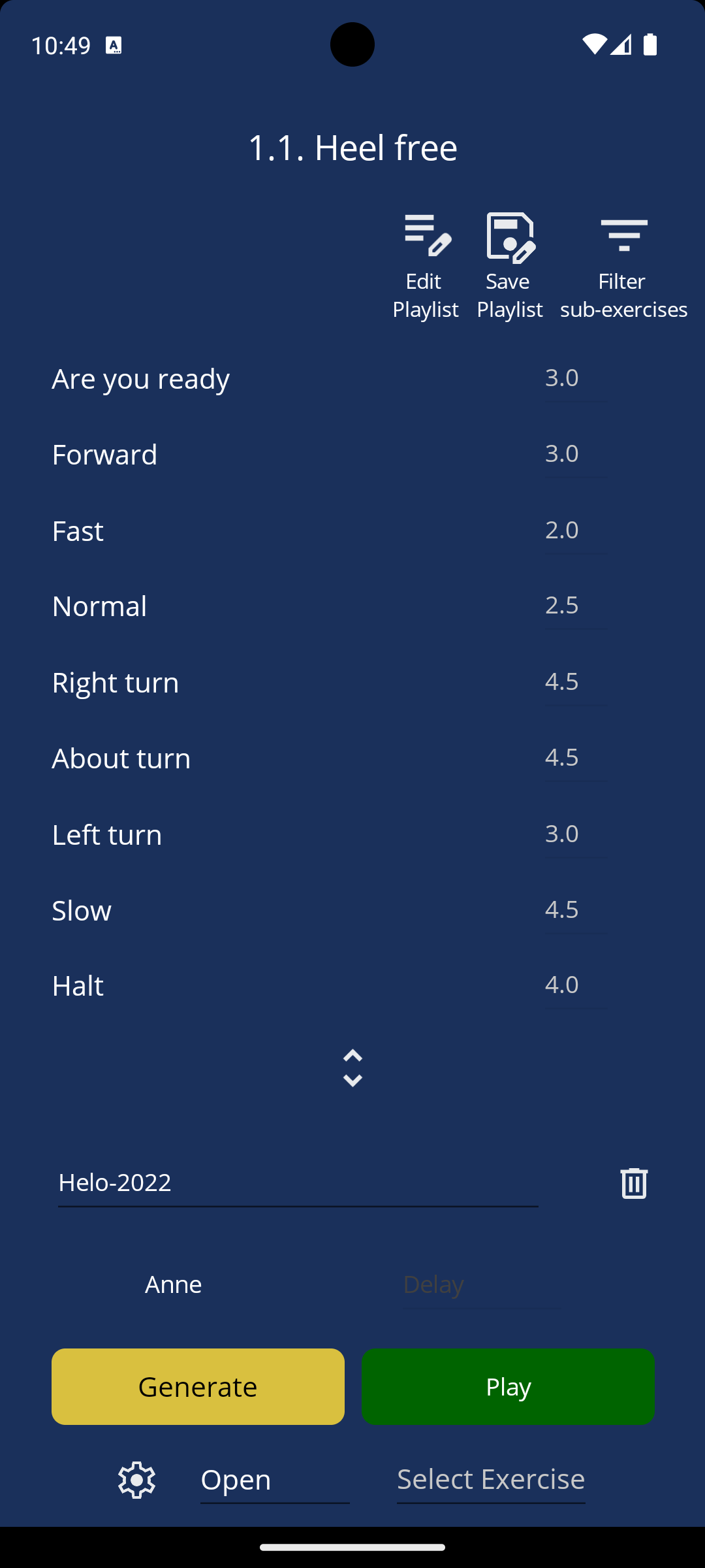 Heel Free exercise screenshot